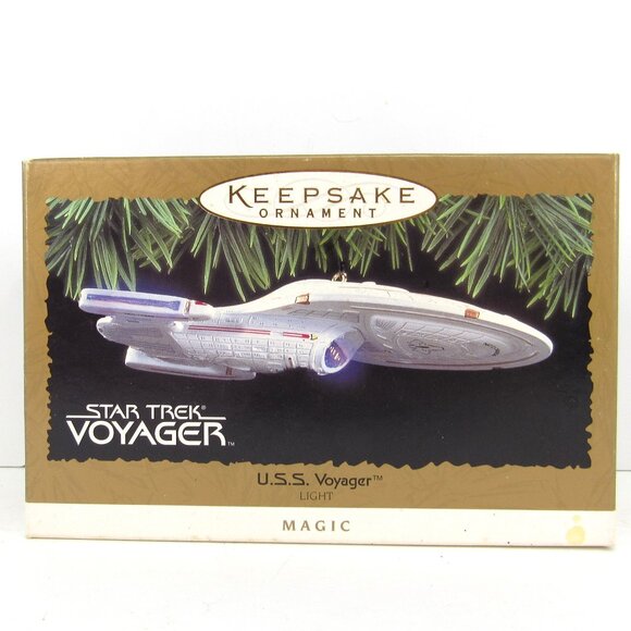 Hallmark Keepsake Ornament Star Trek Voyager U.S.S. Voyager Light Magic 1996 - Picture 1 of 6